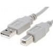 Kabel USB 2.0 USB A vidlice,USB B vidlice 3m šedá Žíla: Cu