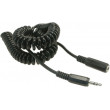 Kabel Jack 3,5 mm zásuvka - Jack 3,5 mm vidlice 3m černá