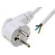 Kabel 3x0,75mm2 CEE 7/7 (E/F) úhlová vidlice,vodiče PVC 3m