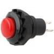 Tlačítkový spínač OFF - (ON) s červeným hmatníkem plastový