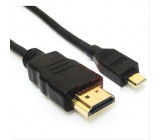 HDMI kabel s Ethernetem, HDMI 1.4 A konektor - HDMI 1.4 A mini konektor, sáček, 1,5m
