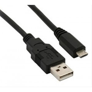 USB kabel, USB 2.0 A konektor - USB B micro konektor, sáček, 20cm