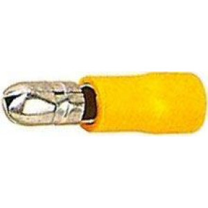 Konektor KOLĺK 5mm žlutý kabel 4-6mm2