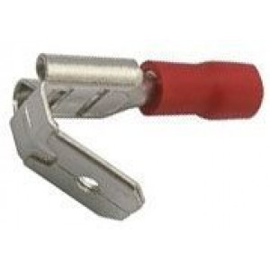 Faston-rozváděč 6,3mm červený pro kab. 0,5-1,5mm2