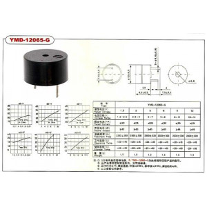 Piezobzučák 12mm,napájení 10-14V/25mA