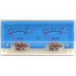 VU metr panelový 2x -20 až +5dB, 500uA 116x51mm