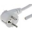 Kabel 3x1,5mm2 CEE 7/7 (E/F) úhlová vidlice,vodiče PVC 4m