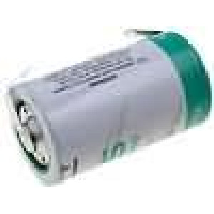 Lithiová baterie 3,6V 16000mAh fi 33,5x61,5mm,pásk.vývody