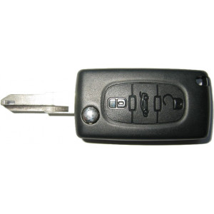 Náhradní klíč pro Peugeot 433Mhz, 3-tlačítkový