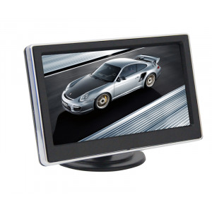 LCD monitor 4,3" černý s chrom rámečkem na palubní desku