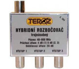 Rozbočovač 4x hybridní širokopásmový TEROZ 106