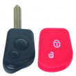 Silikonový obal pro klíč Citroën 2-tlačítkový, červený