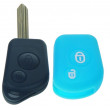 Silikonový obal pro klíč Citroën 2-tlačítkový, modrý