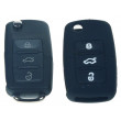 Silikonový obal pro klíč Škoda, VW, Seat 3-tlačítkový, černý