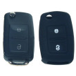 Silikonový obal pro klíč Škoda, VW, Seat 2-tlačítkový, černý