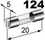 pojistka skleněná 15A 5x20mm