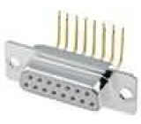D-Sub PIN: 15 zásuvka zásuvka na PCB úhlové 90° THT