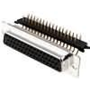 D-Sub PIN: 50 zásuvka zásuvka na PCB úhlové 90° THT