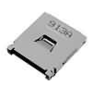 Konektor pro karty SD/MMC/MS, SMD bez uvolňovací páčky