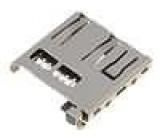 Konektor pro karty micro SD s vysouvací páčkou, SMD