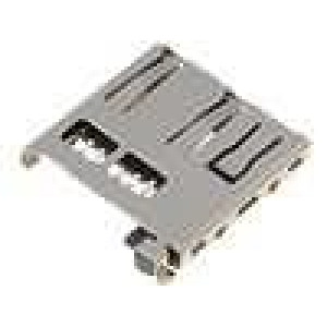 Konektor pro karty micro SD s vysouvací páčkou, SMD