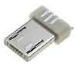 Zástrčka USB A micro pro zalití hmotou pájení PIN:5 0,65mm