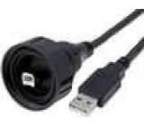 Kabel-adaptér USB A vidlice, USB B vidlice (těsná) IP68 5m