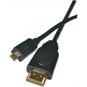 Kabel HDMI + Ethernet A/M - D/M 1,5M