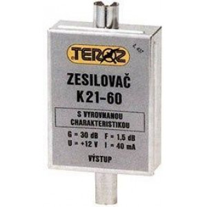Anténní zesilovač pásmový K21-69 dvoutranzistorový TEROZ 453K