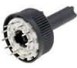 Přepínač otočný 6 poloh 0,13A/150VAC 0,13A/150VDC 30° L:20mm