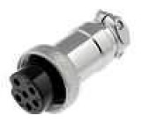 Vidlice mikrofonní na kabel 6 pinů