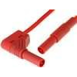 MLSWG100/2.5RT Měřicí šňůra PVC 1m červená 32A 1kV Průř.vod:2,5mm2