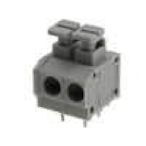 Svorkovnice do plošného spoje úhlové 90° 5mm póly:2 1,5mm2
