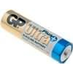 Baterie alkalická AA 1,5V blistr průměr 14,5x50,5mm GP Ultra