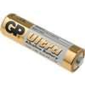 Baterie alkalická AA 1,5V průměr 14,5x50,5mm GP Ultra