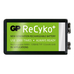 Nabíjecí baterie GP Recyko 155 mAh 9V