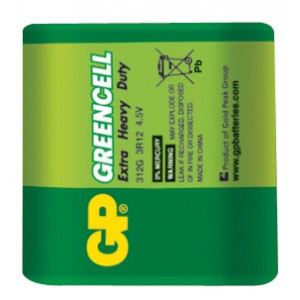 Zinková baterie GP Greencell (4,5V) 3R12