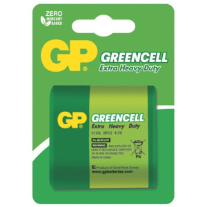 Baterie GP Greencell 4,5V (plochá) blistr