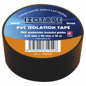 Izolační páska PVC 25mm / 10m černá