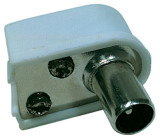 Konektor IEC vidlice zacvakávací úhlový