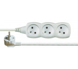 Prodlužovací kabel – 3 zásuvky, 1,5m, bílý