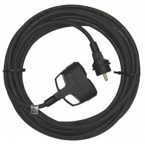 1 fázový prodlužovací kabel 3x1,5mm 2 zásuvky 15m