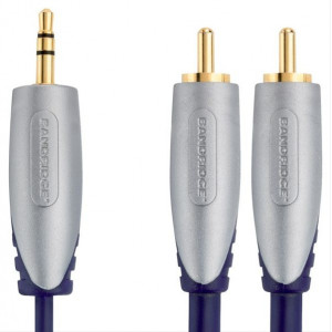 Bandridge Premium audio kabel pro přenosná zařízení, 2m, SAL3402