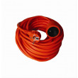 Prodlužovací kabel - spojka, 1 zásuvka, oranžová, 20m