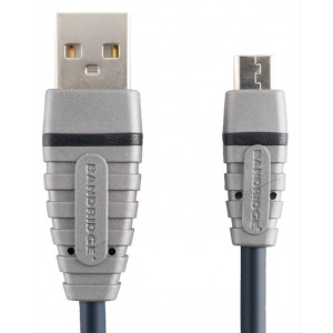 Bandridge USB 2.0 mikro B kabel, 1m, BCL4901