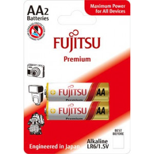Fujitsu Premium Power alkalická baterie LR06/AA, blistr 2ks