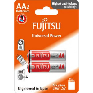 Fujitsu Universal Power alkalická baterie LR06/AA, blistr 2ks