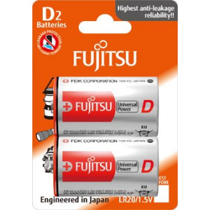 Fujitsu Universal Power alkalická baterie LR20/D, blistr 2ks