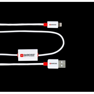 SKROSS alarm USB kabel SKROSS BUZZ Lightning Connector, akustické upozornění, délka 1m, pro nabíjení a přenos dat