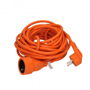  prodlužovací kabel - spojka, 1 zásuvka, oranžová, 15m